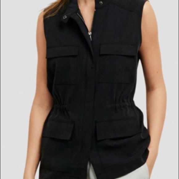 Kenneth Cole Tops - NWOT Tencel Military Vest
